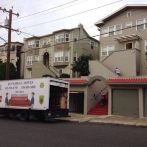 Truck by house